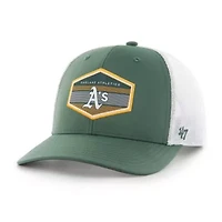 Cooperstown Teams Green/White Oakland Athletics Burgess Trucker Snapback Hat