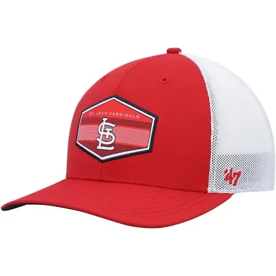 MLB Red/White St. Louis Cardinals Burgess Trucker Snapback Hat