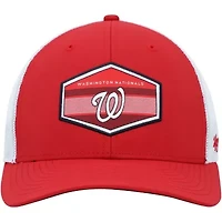 MLB Red/White Washington Nationals Burgess Trucker Snapback Hat