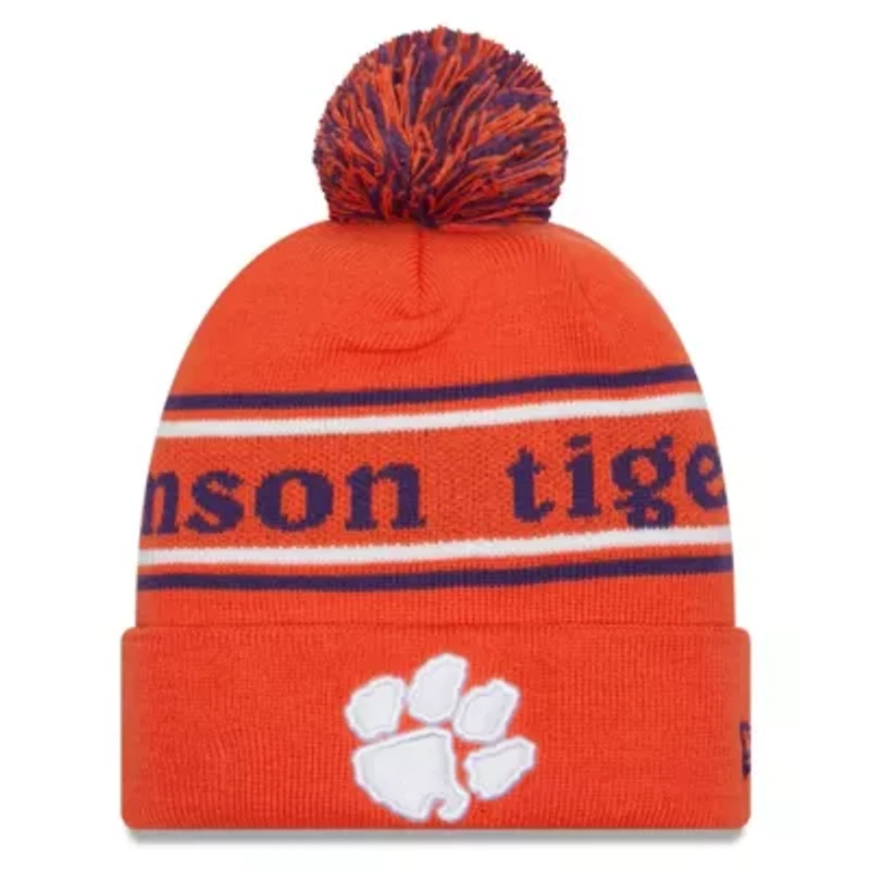 NCAA Clemson Tigers Marquee Cuffed Knit Hat with Pom