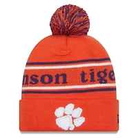 NCAA Clemson Tigers Marquee Cuffed Knit Hat with Pom