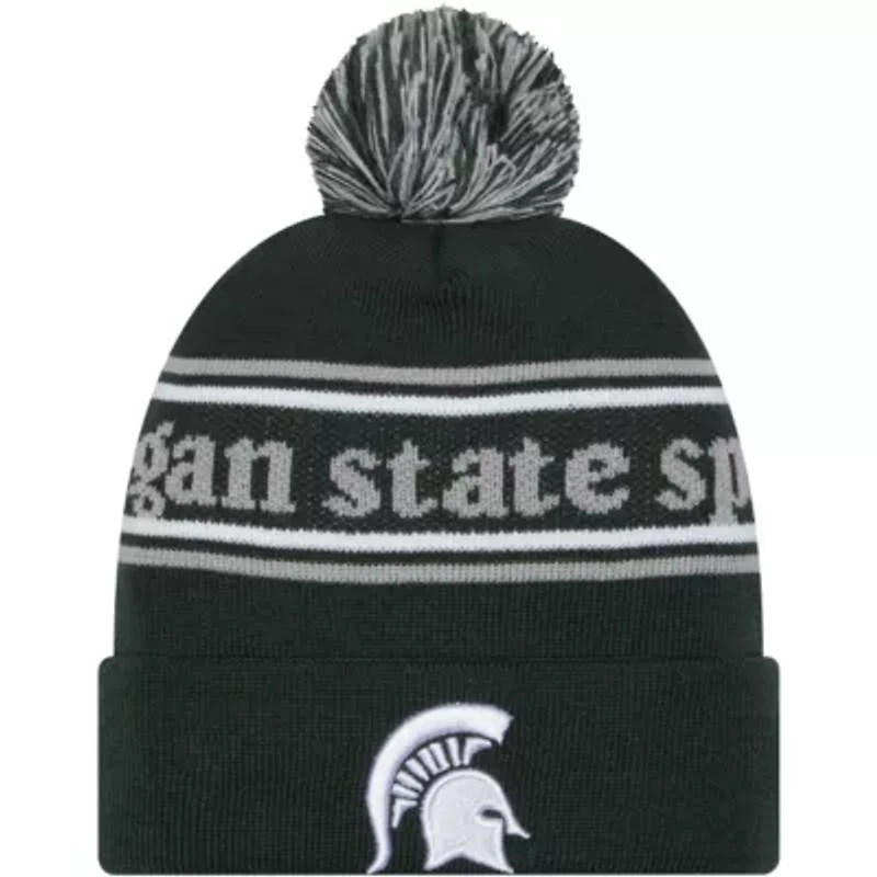 NCAA Michigan State Spartans Marquee Cuffed Knit Hat with Pom