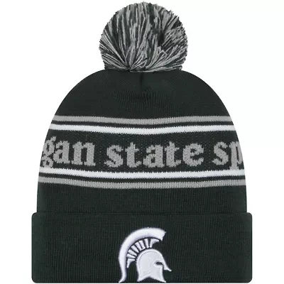 NCAA Michigan State Spartans Marquee Cuffed Knit Hat with Pom