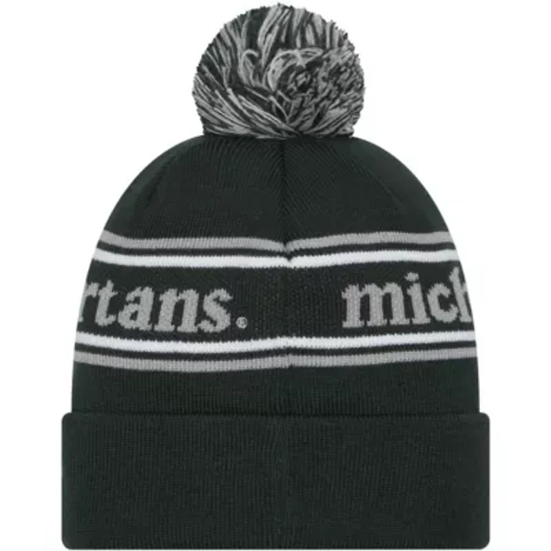 NCAA Michigan State Spartans Marquee Cuffed Knit Hat with Pom
