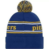 NCAA Pitt Panthers Marquee Cuffed Knit Hat with Pom