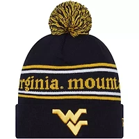 NCAA West Virginia Mountaineers Marquee Cuffed Knit Hat with Pom