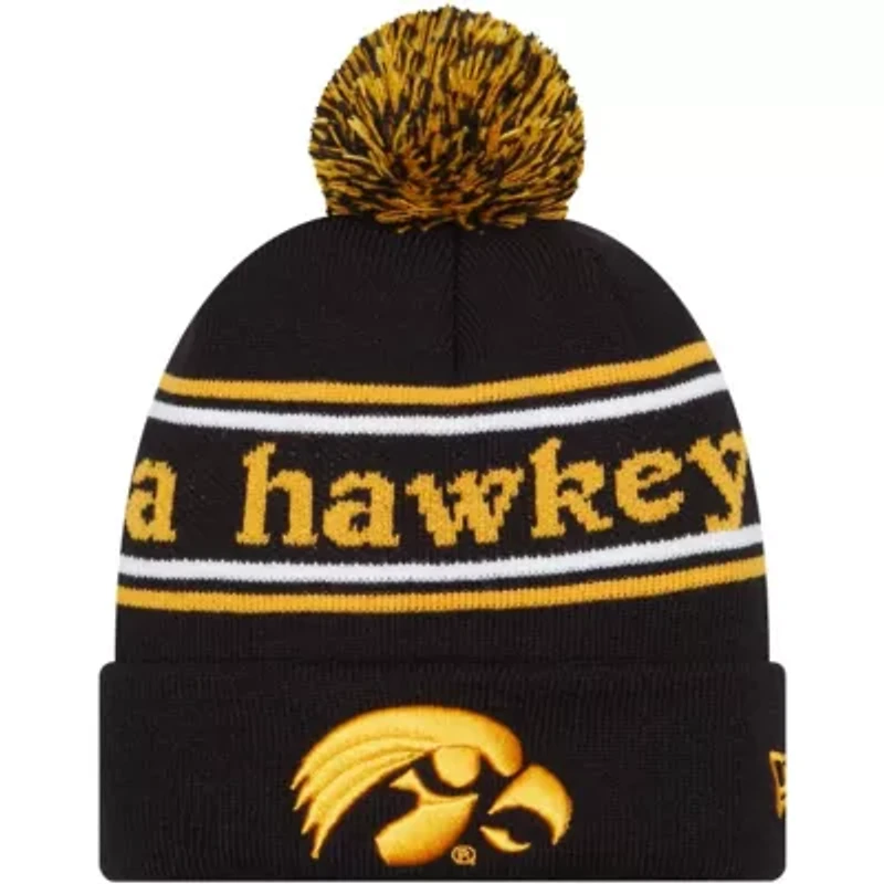 NCAA Iowa Hawkeyes Marquee Cuffed Knit Hat with Pom