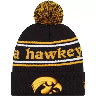 NCAA Iowa Hawkeyes Marquee Cuffed Knit Hat with Pom