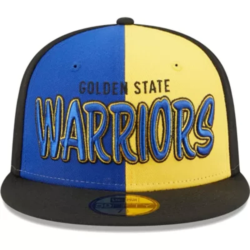 NBA Black/Royal Golden State Warriors Pop Front 59FIFTY Fitted Hat