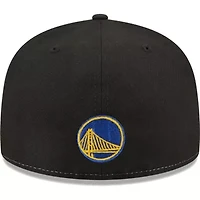 NBA Black/Royal Golden State Warriors Pop Front 59FIFTY Fitted Hat