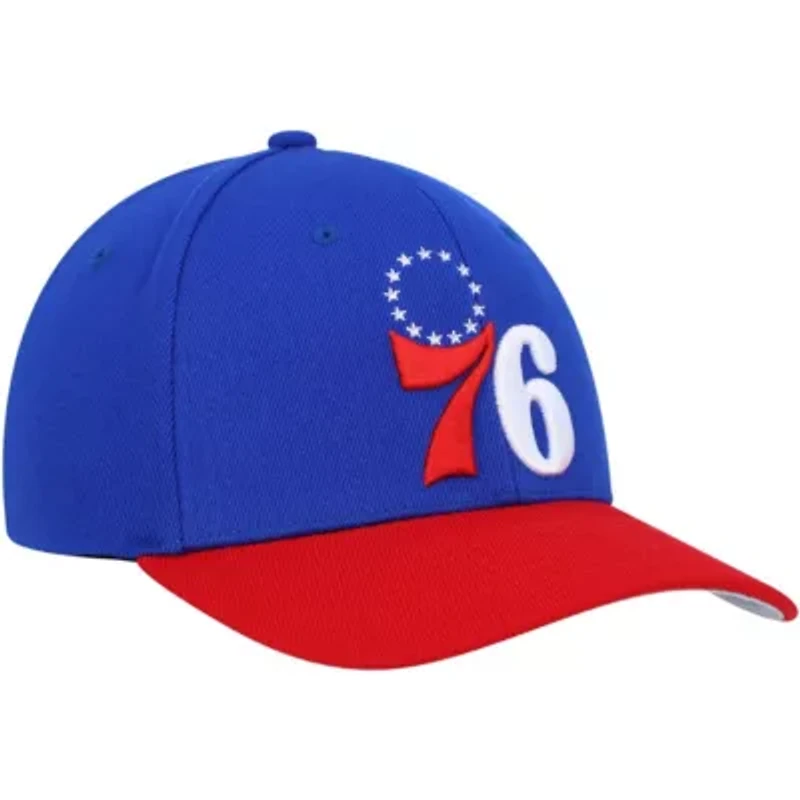 NBA Royal/Red Philadelphia 76ers MVP Team Two-Tone 2.0 Stretch-Snapback Hat
