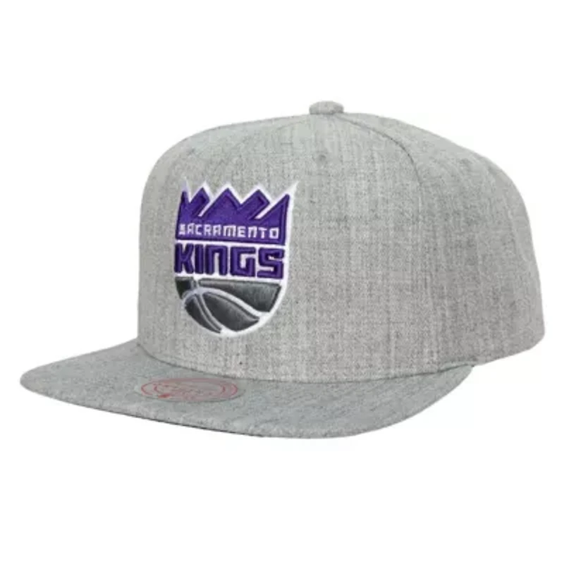 NBA Heather Sacramento Kings Hardwood Classics 2.0 Snapback Hat