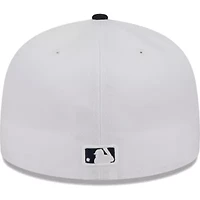 MLB White/Navy Atlanta Braves Optic 59FIFTY Fitted Hat