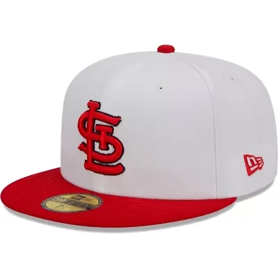 MLB White/Red St. Louis Cardinals Optic 59FIFTY Fitted Hat