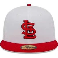 MLB White/Red St. Louis Cardinals Optic 59FIFTY Fitted Hat