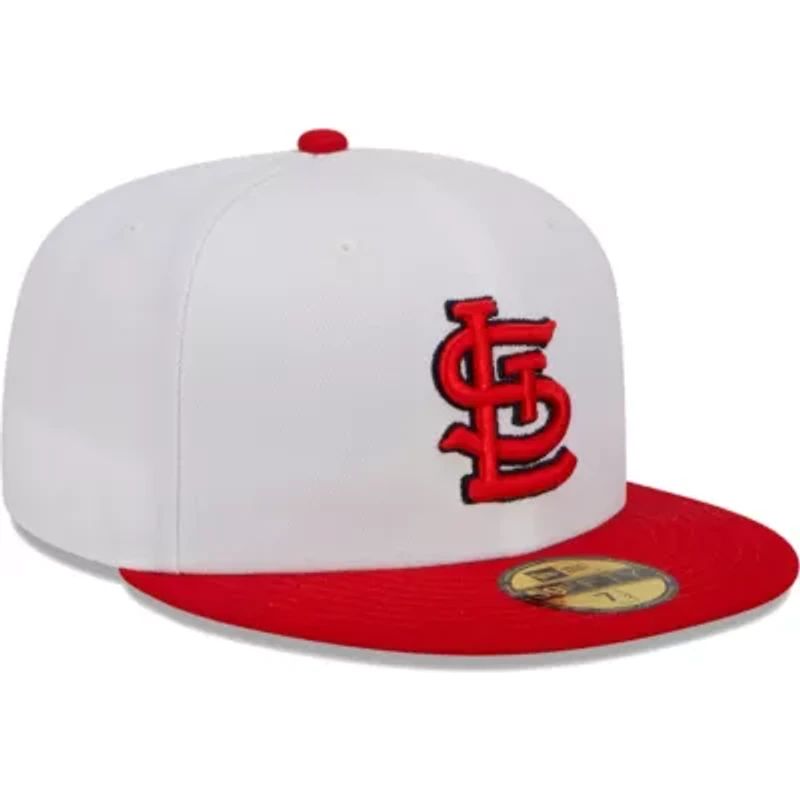MLB White/Red St. Louis Cardinals Optic 59FIFTY Fitted Hat