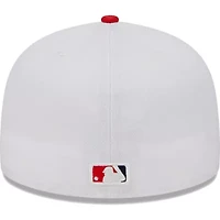 MLB White/Red St. Louis Cardinals Optic 59FIFTY Fitted Hat
