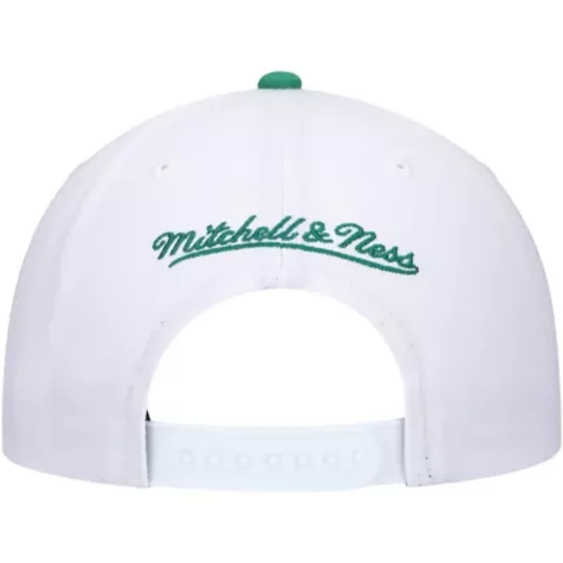NBA White/Green Boston Celtics Hardwood Classics Core 2-Tone 2.0 Pro Snapback Hat