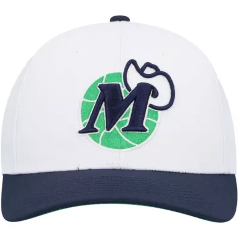 NBA White/Navy Dallas Mavericks Hardwood Classics Core 2-Tone 2.0 Pro Snapback Hat