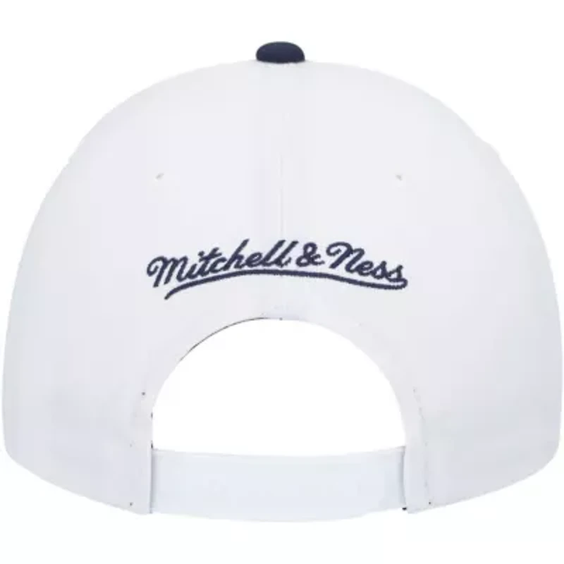 NBA White/Navy Dallas Mavericks Hardwood Classics Core 2-Tone 2.0 Pro Snapback Hat