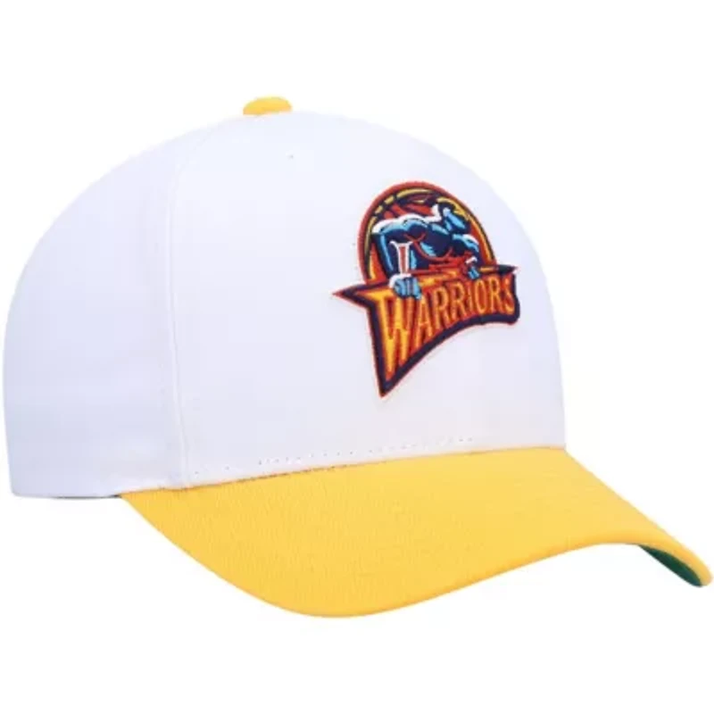 NBA White/Gold Golden State Warriors Hardwood Classics Core 2-Tone 2.0 Pro Snapback Hat