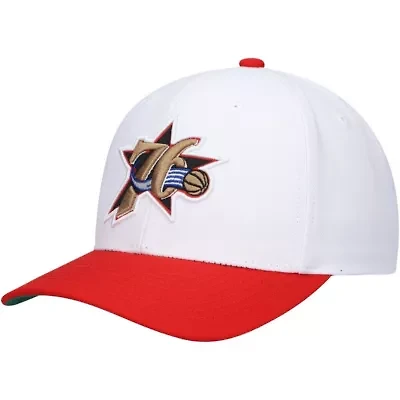 NBA White/Red Philadelphia 76ers Hardwood Classics Core 2-Tone 2.0 Pro Snapback Hat