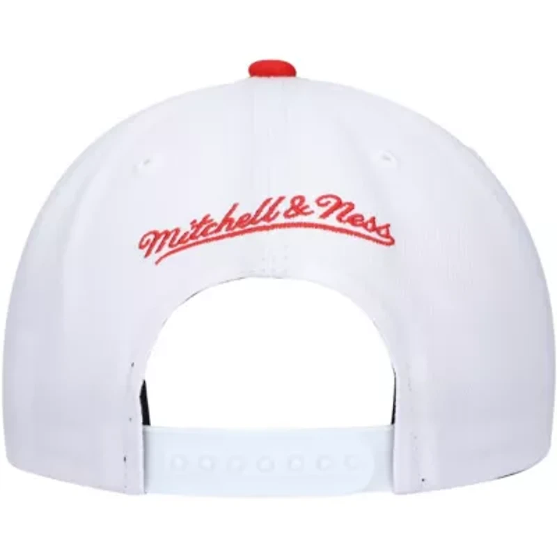 NBA White/Red Philadelphia 76ers Hardwood Classics Core 2-Tone 2.0 Pro Snapback Hat