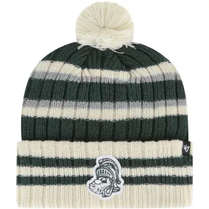 NCAA Michigan State Spartans No Huddle Cuffed Knit Hat with Pom