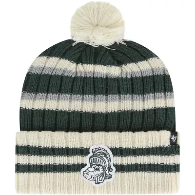 NCAA Michigan State Spartans No Huddle Cuffed Knit Hat with Pom