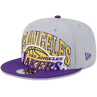 NBA Gray/Purple Los Angeles Lakers Tip-Off Two-Tone 9FIFTY Snapback Hat