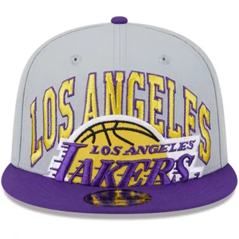 NBA Gray/Purple Los Angeles Lakers Tip-Off Two-Tone 9FIFTY Snapback Hat