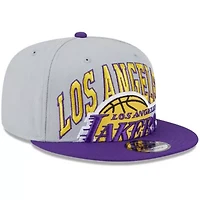 NBA Gray/Purple Los Angeles Lakers Tip-Off Two-Tone 9FIFTY Snapback Hat