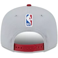 NBA Gray/Red Miami Heat Tip-Off Two-Tone 9FIFTY Snapback Hat