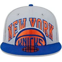 NBA Gray/Blue New York Knicks Tip-Off Two-Tone 9FIFTY Snapback Hat