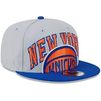 NBA Gray/Blue New York Knicks Tip-Off Two-Tone 9FIFTY Snapback Hat