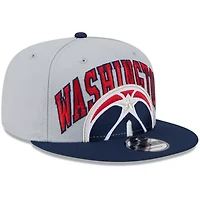NBA Gray/Navy Washington Wizards Tip-Off Two-Tone 9FIFTY Snapback Hat