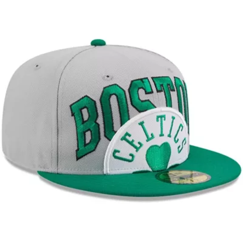 NBA Gray/Kelly Boston Celtics Tip-Off Two-Tone 59FIFTY Fitted Hat