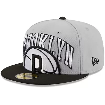 NBA Gray/Black Brooklyn Nets Tip-Off Two-Tone 59FIFTY Fitted Hat