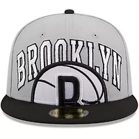 NBA Gray/Black Brooklyn Nets Tip-Off Two-Tone 59FIFTY Fitted Hat