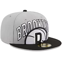 NBA Gray/Black Brooklyn Nets Tip-Off Two-Tone 59FIFTY Fitted Hat