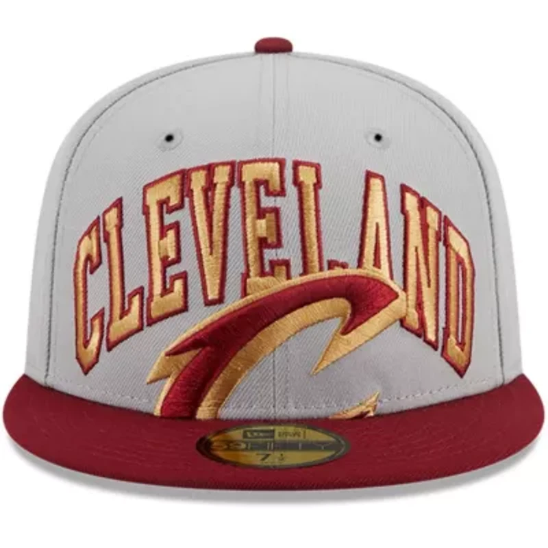NBA Gray/Wine Cleveland Cavaliers Tip-Off Two-Tone 59FIFTY Fitted Hat