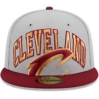 NBA Gray/Wine Cleveland Cavaliers Tip-Off Two-Tone 59FIFTY Fitted Hat