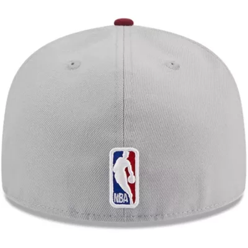 NBA Gray/Wine Cleveland Cavaliers Tip-Off Two-Tone 59FIFTY Fitted Hat