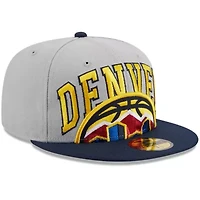 NBA Gray/Navy Denver Nuggets Tip-Off Two-Tone 59FIFTY Fitted Hat