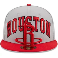 NBA Gray/Red Houston Rockets Tip-Off Two-Tone 59FIFTY Fitted Hat