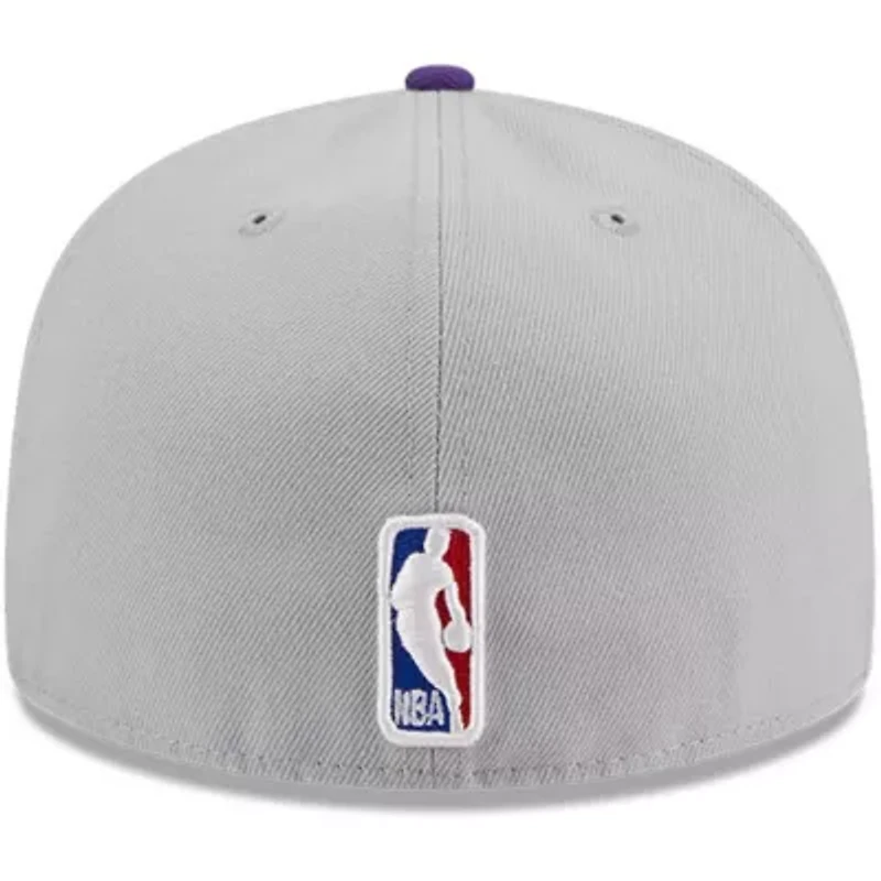 NBA Gray/Purple Los Angeles Lakers Tip-Off Two-Tone 59FIFTY Fitted Hat