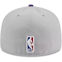 NBA Gray/Purple Los Angeles Lakers Tip-Off Two-Tone 59FIFTY Fitted Hat