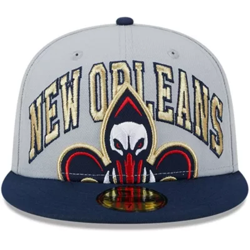 NBA Gray/Navy New Orleans Pelicans Tip-Off Two-Tone 59FIFTY Fitted Hat