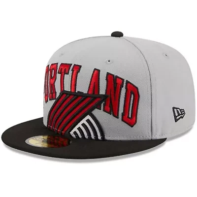 NBA Gray/Black Portland Trail Blazers Tip-Off Two-Tone 59FIFTY Fitted Hat