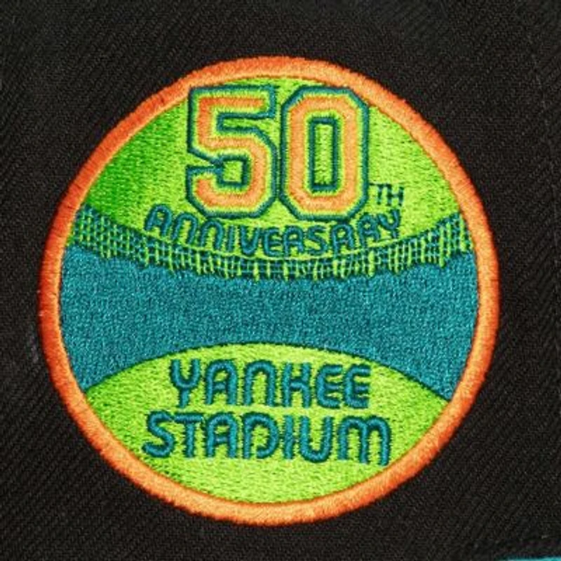 MLB Black/Teal New York Yankees Citrus Cooler Snapback Hat